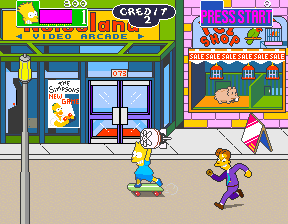 The Simpsons (2 Players Japan) Screenshot 1